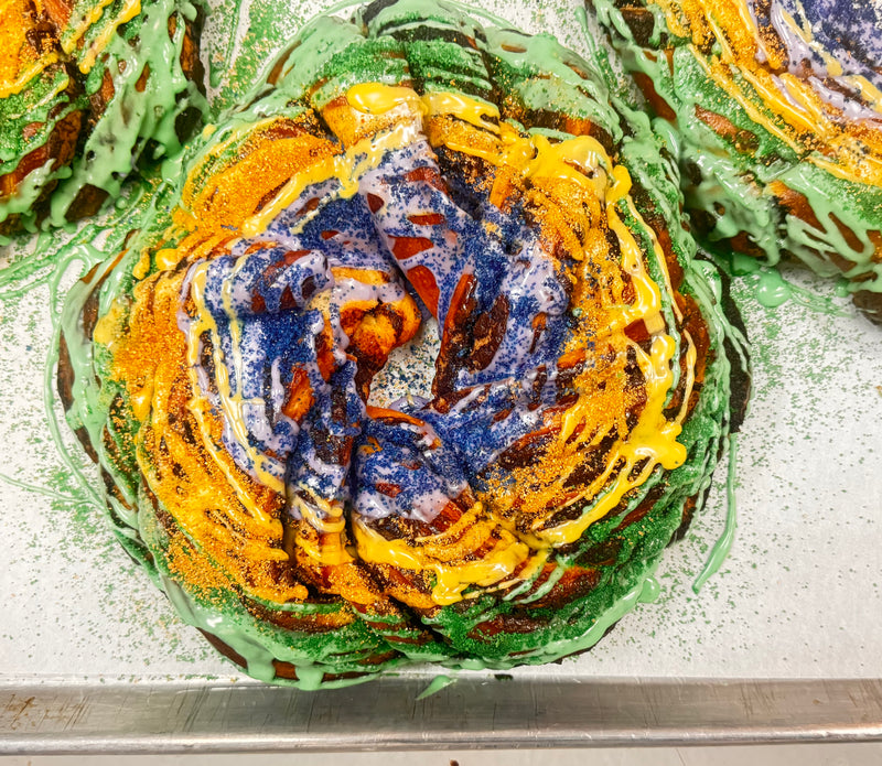 Chocolate King Cake-IN STORE ONLY, PRE ORDER FOR PICK UP SATURDAY 2/22 AT 1PM